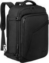MATEIN Noste na batohu, Extra velký cestovní batoh Rozšiřitelný Airplane Schválený Weekender Bag pro muže a ženy, Vodoodolný Lehký Daypack pro let 40L, Black