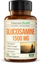 Glukosamin Sulfát 1500mg w / draslík - FSA způsobilá společná podpora doplněk pro chrupavky, kosti a společné zdraví, příležitostné discomfortable pomoc pro záda, kolena a ruce - Glucosamine komplex 120 Tabs