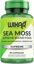 Organické Moss Kapsle - Bladderwrack s Burdock Root Kapsle - Irské Seamoss Pills - Silnější než Moss Moss Gel - Dr. Sebi Inspired - Surový Moss Moss Powder - Irský Moss (90 Caps)