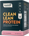 Nuzest - Pea Protein Powder - Clean Lean Protein, Premium Vegan Plant Based Protein Powder, Dairy Free, Gluten Free, GMO Free, Protein Shake, Wild Strawberry, 0.9 oz, (balení 10)
