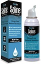 Saline Spray for Nose - Nasal Spray Saline Solution for Newborn, Baby & Dospělí, Salt Water Decongestant Mist for Stuffy Nose, Travel Friendly, Natural, 0, 9% Saline - 100 ml (3.4 fl oz)