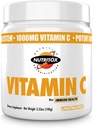 Vitamin C Práškový dodatek - Čistá kyselina askorbová - Non- GMO - Neochucený práškový vitamin C - 100 Služeb