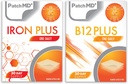 Iron Plus & B12 Plus Topical Patch Bundle - 30 dní dodávky