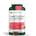 Super Potent Hawthorn Berry 10: 1 Extrakt Kapsle pro Digestion Heart Health a Glycemic podpora - Extra Strength Hawthorn Berry Kapsle - Non- GMO gluten Volný Vegan GMP USA 2 měsíce dodávky