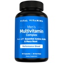 Vitální vitamíny Multivitaminový komplex mužů - Vyrobeno s esenciálními aminokyselinami a Maca kořenem - s vitaminem A, C, E, B6, B12, D3 & Mužské performance Blend - Denní Mens Multivitamin- 60 Kapsle