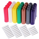 eBoot 28 Sady Essential Oil Aromatherapy Nasal Inhalers Tubes Refillable Inhaler Stick, 7 Barvy, s Wicks