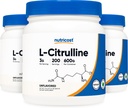 Nutricost Pure L- Citrulline (Base) Powder (600 Grams) (3 láhve)