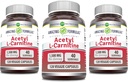 Amazing Appendias Acetyl L-Carnitin 1500 Mg Per Serving Veggie Kapsle Dodatek 124; Non-GMO CLAS124; Gluten Free CLAS124; Made in USA CLAS124; Vhodné pro vegetariány (120 Počet) 124; Balení 3