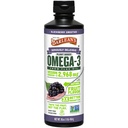 Barlean 's Vegan Omega 3 6 9 Flaxseed Oil Liquid Supplement, BlackBerry Smoothie, Flax Seed Oil, 2,968 mg ALA Fatty Acid, Non- GMO a gluten Free, 16 oz