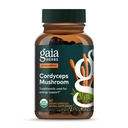 Gaia Herbs Cordyceps Houba - Příplatek k podpoře energie pro sustaining Energy, Endurance, a Stamina - s organickými Cordyceps Houba - 40 Vegan Tekuté Phyto- Kapsle (40- Day Supply)