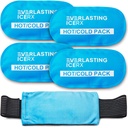 Opětovné použití Hot and Cold Gel Ice Pack Wrap (4 Pack) pro zranění - Nastavitelné a flexibilní pro kolena, záda, ramena, paže a nohy - opakovaně použitelné