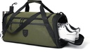 Gym Duffle Bags pro muže a ženy, Velká Duffle Bag pro muže Cestování, Weekend Overnight Bag With Shoe Competition & Wet Pocket, Vodní odpor Sportovní Duffle Bag Gymbag A-TD-003-Green