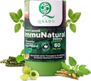 ImmuNatural pro dospělé 60 Kapsle 124; Přírodní, Vegan Ayurvedic Imunity Boostery 124; Ashwagandha Tulsi Amla Haldi Muleti Giloy 124; Vhodné pro 13 Roky + 500 mg