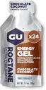 GU Energy Roctan Ultra Endurance Energy Gel, Vegan, Gluten- Free, Kosher, a Dairy-Free On-The- Sports Nutrition for running, Cyklistika, turistika nebo lyžování, čokoláda kokos, 24 -Počet