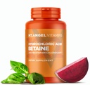 Mt. Angel Vitamíny - Kyselina chlorovodíková Betaine, podporuje zdravé trávení a žaludeční šťávy (200 Vegetariánských chlorokapů)