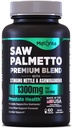 Prostate Premium - Saw Palmetto pro muže, pálení kopřiva, Ashwagandha, Lycopene, močová měchýř a reliéf, dodatek pro muže, 60ct