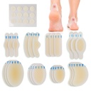 LotFancy Blistr Obvazy pro nohy, 24 Blistr Pads a 12 Akné Záplaty, 8 Velikost Hydrokoloidní Obvaz, Vodotěsné těsnění Gel Blistr Cushion Variety Pack pro ochranu prstů, Heel Blistr Prevence