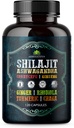 Shilajit pro muže - 8- in-1 Adaptogenní dodatek s Ashwagandha, Cordyceps, Ginseng, Rhodiola, Turmeric, Chaga & Ginger - Přírodní energie, Stress Relief & Imunitation Support - 120 Vegan Kapsle