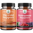 Svazky bylinné nadledvin a štítné žlázy Supplex - Mood Enhancer Energetický dodatek pro zdraví štítné žlázy a kompletní Bylinné Menopauza Dodatek pro ženy pro noční pocení nálady a více