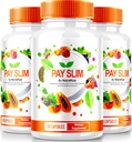 NutraRize (3 Pack) Pay Slim Kapsle, PaySlim All- přírodní doplněk pro zdravé hubnutí, Premium Formule pro dosažení těla a Fitness cíle, Oficiální recenze (180 Kapsle)