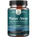 Water Away Bylinné Diuretické pilulky Vysoká síla - Fluid Retention Dodatek s Pampeliška Leaf Extract & Zelený čaj pro nadýmání úlevu pro ženy a muže - Kapsle pro nohy a nohy Otok - 60 Počet