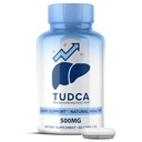 MaxLife Naturals TUDCA Játra Supplement 500mg - 60 Kapsle Tauroursodeoxycholic Acid, Nerve Cell Function, Bile Salts Dodatek pro játra a žlučník Podpora, Digestive Balance Formule