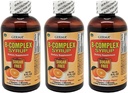 Germa B-Complex Syrup. Dietní dodatek. Kostní zdraví, růst a rozvoj pomoc. Cukr zdarma. Orange Flavor. 8 oz. Balení po 3 ks