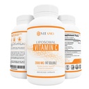 Lipozomální vitamín C 2000mg vitaminu 124; Superior Delivery System PHAR124; 300 Kapsle Imunitary Support & Collagen Booster PHAR124; High Absorption Ascorbic Acid, High Dose Vitamin C, Zero Soy, 100% Non- GMO