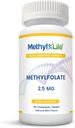 L- methylfolát 2, 5 - L- 5- MTHF jako Magnafolate- C (2,500 mcg na tabletu) - [90 žvýkací tablety]