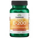 Swanson Natural Vitamin E - Přírodní doplněk podporující srdeční zdraví a ochranu tkání - Základní výživová podpora celkového zdraví a wellness - (100 Softgels, 200IU každý)