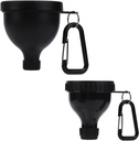 2 Pcs Protein Powder Container, Přenosný protein Powder Travel Container, Protein Powder Funnel, Vodní nádobky pro pudrové směsi, Pre Workout / Gym doplněk Nápoje Keychain (50ml + 100ml)