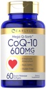 Carlyle CoQ10 600 mg Softgels CLAS124; 60 Počet 124; Mega Q-Sorb Coenzym Q-10 CLAS124; s Black Pepper Extract CLAS124; Non-GMO & gluten zdarma