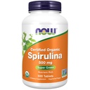Nyní Potraviny Doplňky, Organic Spirulina 500 mg s vitamíny, minerály a GLA (kyselina gama- linolenová), 500 tablet