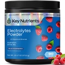 KEY NUTRIENTY Multivitamin Electrolytes Powder No Sugar - Sweet Blue Raspberry Electrolyte Powder - Endurance & Energy Supplement - Hydration Powder - No Calories - 90 Servings - Made in USA