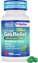 GenCare - Extra Strength Gas Relief Simethicone 125mg (180 Softgels) Maximální síla proti plynu pilulky pro nadýmání úlevy, tlak a discomform - Porovnejte s generickým Extra Strength Gas X