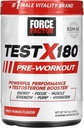 FORCE FACTOR Test X180 Předcvičení Powder & Energy Dodatek, Zvýšit zaměření a vytrvalost, Build Muscle & Strength, Oxid dusnatý dodatek s Ashwagandaha & L-Citrulline, Ovocný punč, 30 Služeb