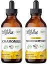 Wild & Organic Heřmánek Tincture 4 fl oz & Mood Support Tincture 4 fl oz