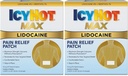 Icy Hot Max Strength Lidokain Pain Relief Patch (5 Počet) Penetrates pro rychlé, cílené úlevy (Balení po 2)
