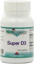 Nutricology Super D3 Dietní dodatek - Kostní a imunitní podpora, Cholekalciferol s C & E, Vegetariánské kapsle, Lepek zdarma - 60 Počet