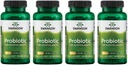 Swanson Probiotic for Digestive Health GI Tract Imunitate Support Travelers Support 20 miliard CFU s Prebiotic FOS 60 Veggie kapsle (4 balení)