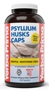 Yerba Prima Psyllium Husks Caps, 625 mg, 400 Kapsle - Přírodní Vláknina pro muže a ženy - Dodatek k podpoře regulace