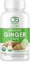 124; Organic Ginger Kapsle 124; Digestive Health Support CLAS124; USDA Certified Organic, Non- GMO, Vegan CLAS124; 60 Easy- to- Swallow Kapsle pro přírodní Wellness