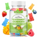 softbear Glucosamine Chondroitin Gummies pro dospělé, bez cukru Chondroitin & Glucosamin Nutriční doplňky pro společnou podporu, Smíšené ovocné příchutě, 60 Počet