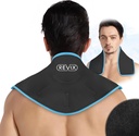 REVIX Neck Ice Wrap Ice Pack for Neck and Shoulders, Terapie pro podporu flexibility a mobility, Horké studené gelové balíčky opakovaně použitelné pro Post- Workout, Black