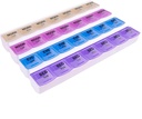Apex 7- Day Mediplanner Pill Organizátor, Týdenní Pill Organizátor, 4 krát A den Barevný-Coded, Easy- Open, See- Through Lids, Organizovat léky nebo vitaminy podle AM, PM, Večerní a Bedtime