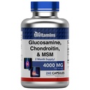Tnvitamins Glucosamine, Chondroitin, & MSM (4000 MG - 240 Kapsle) pro muže a ženy Complex; Joint Support Complex * Than Triple Strength!