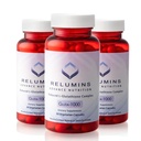 Relumins Advance Nutrition Gluta 1000 - Reduced L- Glutathione, Alpha Lipoic Acid & Rose HIPS - Antioxidant Support for Skin & Celodenní Wellness - 60 Veg Kapsle x 3 Lahvičky (90- Day Supply)