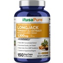 NusaPure Longjack Tongkat Ali 260,000mg 150 Veggie Caps (Non- GMO, gluten zdarma) Bioperin