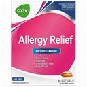 AXIV Allerics Relief Softgels, Antihistaminika & Studené příznaky Relief, Dye- Free Liquid Gels, 25 mg Difenhydramine HCl, Runny Nose, Nuzing, 24 Počet (24 Softgels)