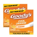 Goody je extra síla bolest hlavy prášek, Cool Orange Flavor Rozpustit balení, 24 jednotlivých balíčků (2 balení)